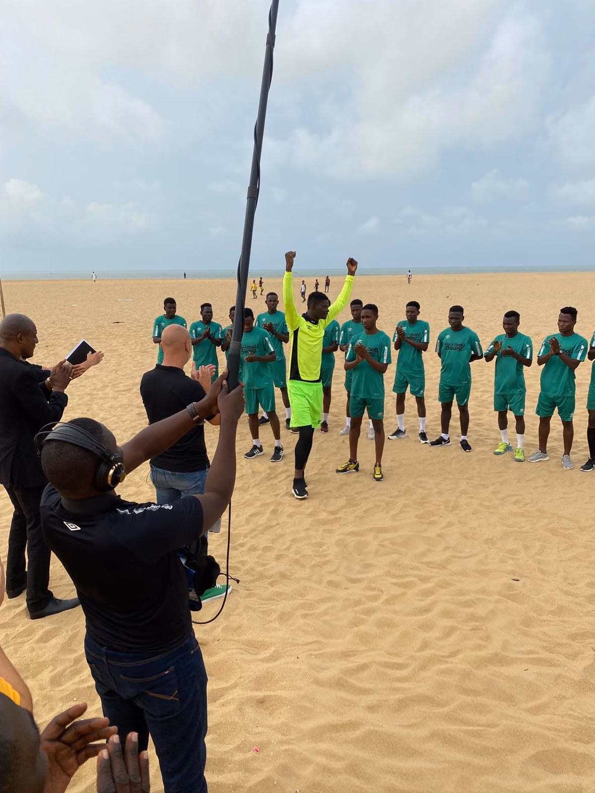 Photograph: Loukmane Moussa trains with Hammarby IF for the first time