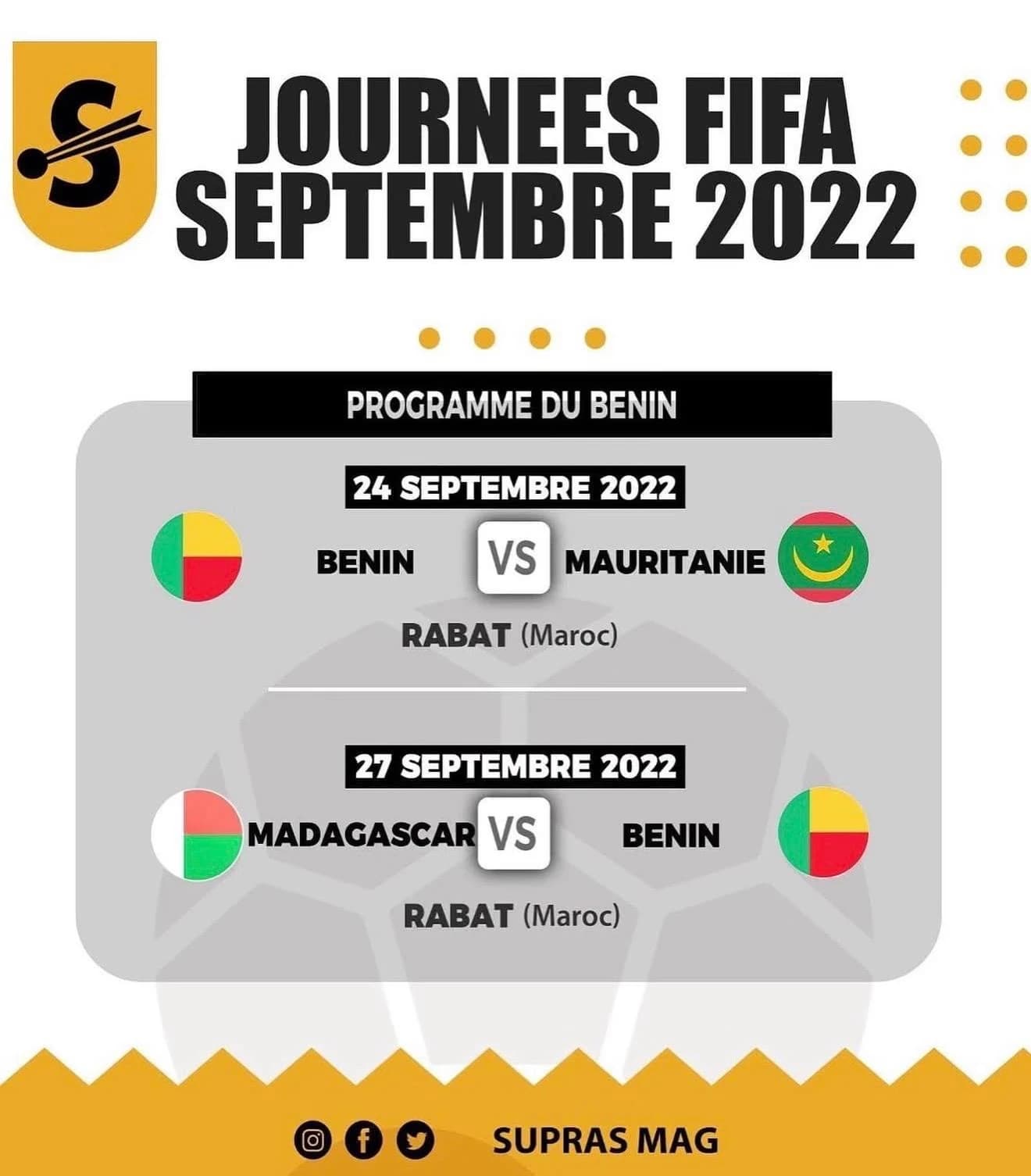 Photograph 2 of 3: Countdown to two more games for Benin